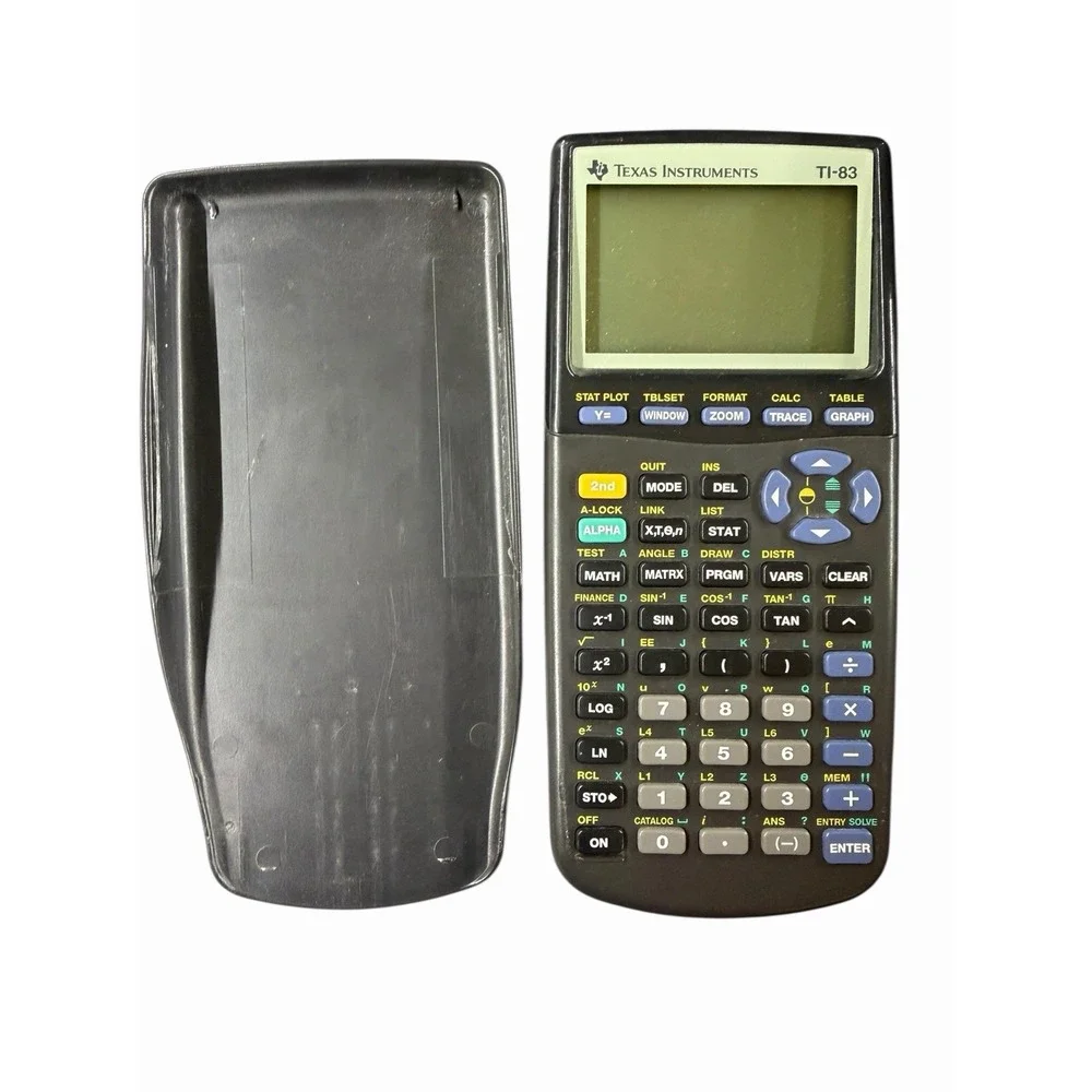 Texas Instruments TI-83 Graphing Calculator w/ Cover – Tested & Working‎